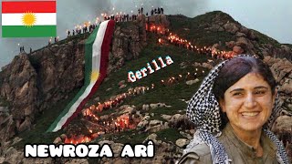 KÜRTÇE EFSANE GERILLA SARKISI © NEWROZA ARÎ ▄︻̷̿┻̿═━一 💚❤💛 Resimi