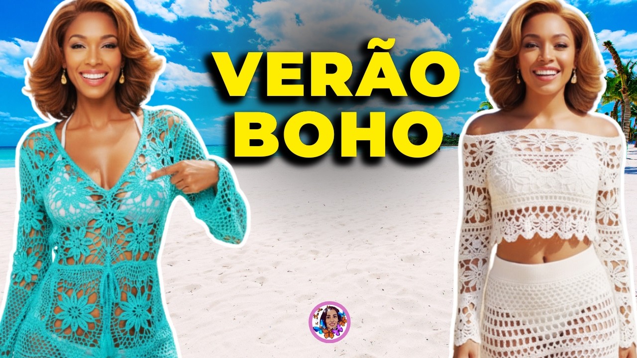 SAÍDA DE PRAIA DE CROCHÊ BOHO: Como Reconhecer o ESTILO que está dominando o VERÃO