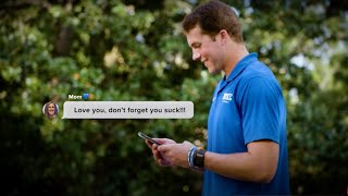Riley Leonard shares a special tradition he has with his mom 💙 | College GameDay