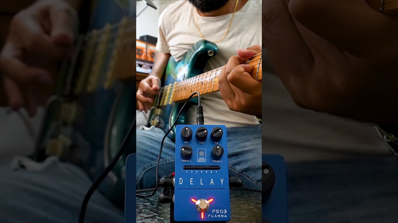 Weird Tones with FLAMMA FS03 Delay // CHEAP Stereo Ambient Guitar