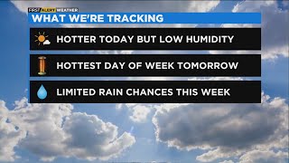 Chicago First Alert Weather: Hotter today, but low humidity