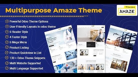 How to set up modern odoo theme Amaze Aagam ?