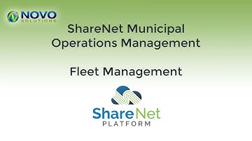 Public Works Fleet Management Software - Overview Demo - Novo Solutions