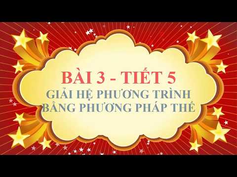 Video Toán học lớp 9 - Bài 3 - Giải hệ phương trình bằng... - YouTube