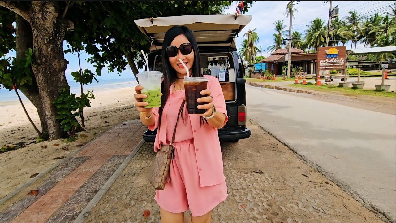 เที่ยวชายทะเลทุ่งวัวแล่น จิบกาแฟรถชมที่พักใกล้ๆทุ่งวัวแล่น อ.ปะทิว จ.ชุมพร