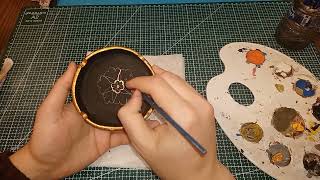 how to make ashtray/ small tray from air dry clay || havayla kuruyan kilden küllük yapımı||
