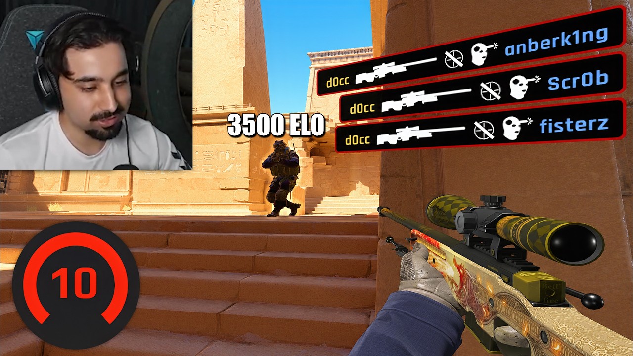 D0cC TRYHARDS IN FACEIT 3500 ELO...