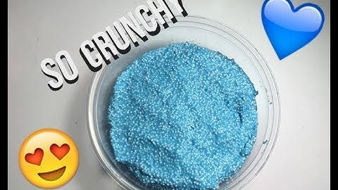 Super Crunchy Slime Tutorial! DIY Floam!