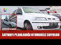 Aracın 4 lastiğini ve ses sistemini çaldılar