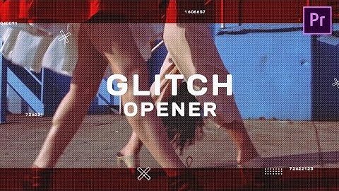 Glitch Opener Premiere Pro Templates