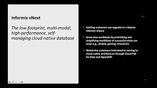 A01. Informix Strategy, Roadmap and Licensing