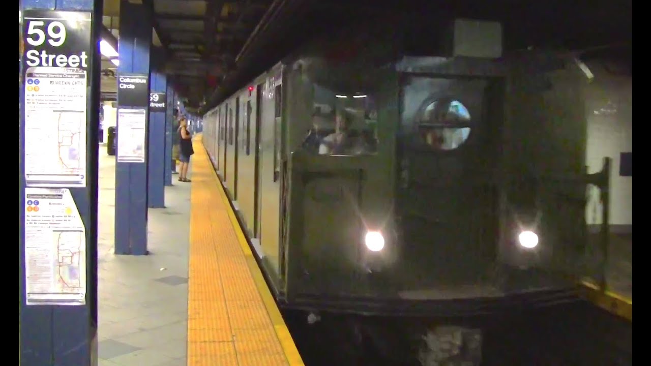 ᴴᴰ R16-R40-R42 Museum Train Passing 59th Street