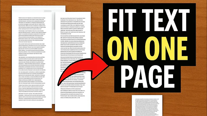 How to Fit Text on One Page in Word || Shrink on One Page ||