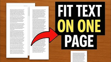 How to Fit Text on One Page in Word || Shrink on One Page ||