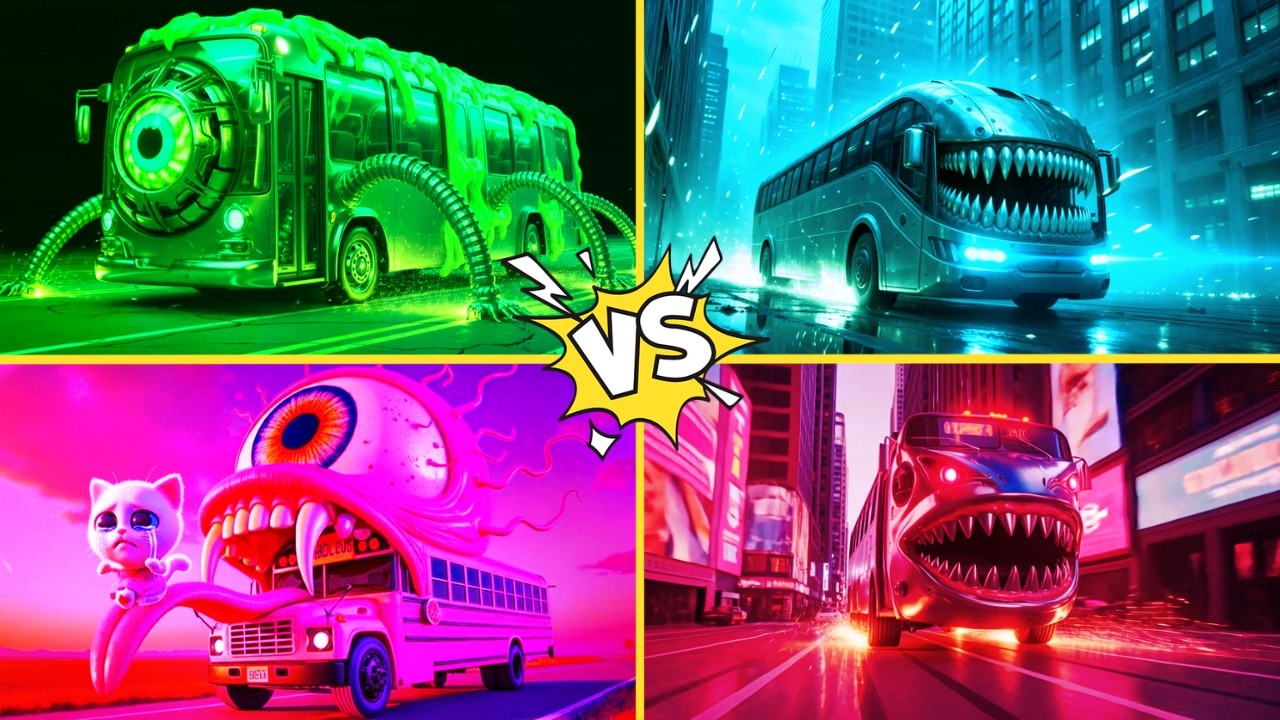 MONSTER SCHOOL BUS EATER - COFFIN DANCE COVER | TILES HOP EDM RUSH #171