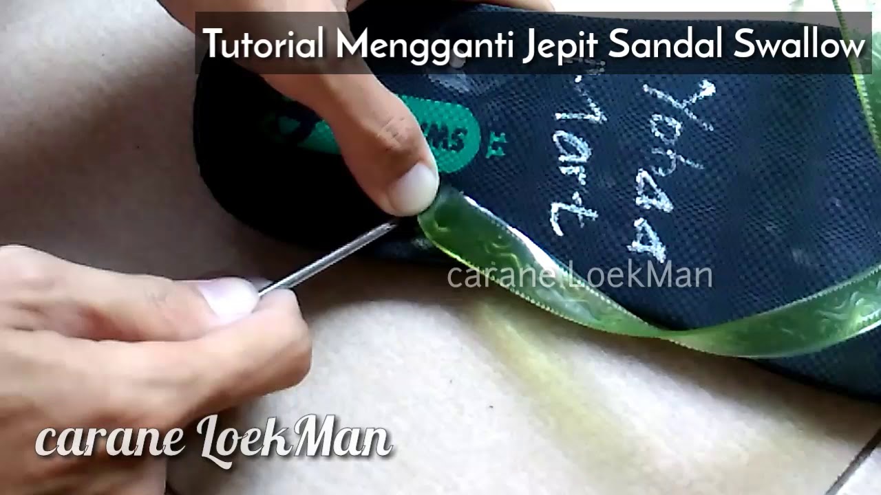 Tutorial Mudah Mengganti Jepit pada Sandal  Swallow  YouTube