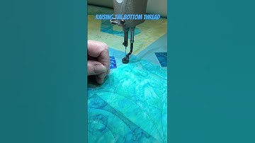 Raising the bottom thread #sew #quilting #quilt #thread #needle #longarmquilting #sewing