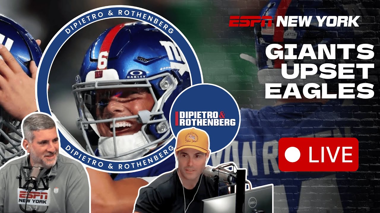 Rothenberg reacts to Giants upset win over Eagles - DiPietro & Rothenberg - 10/10/25