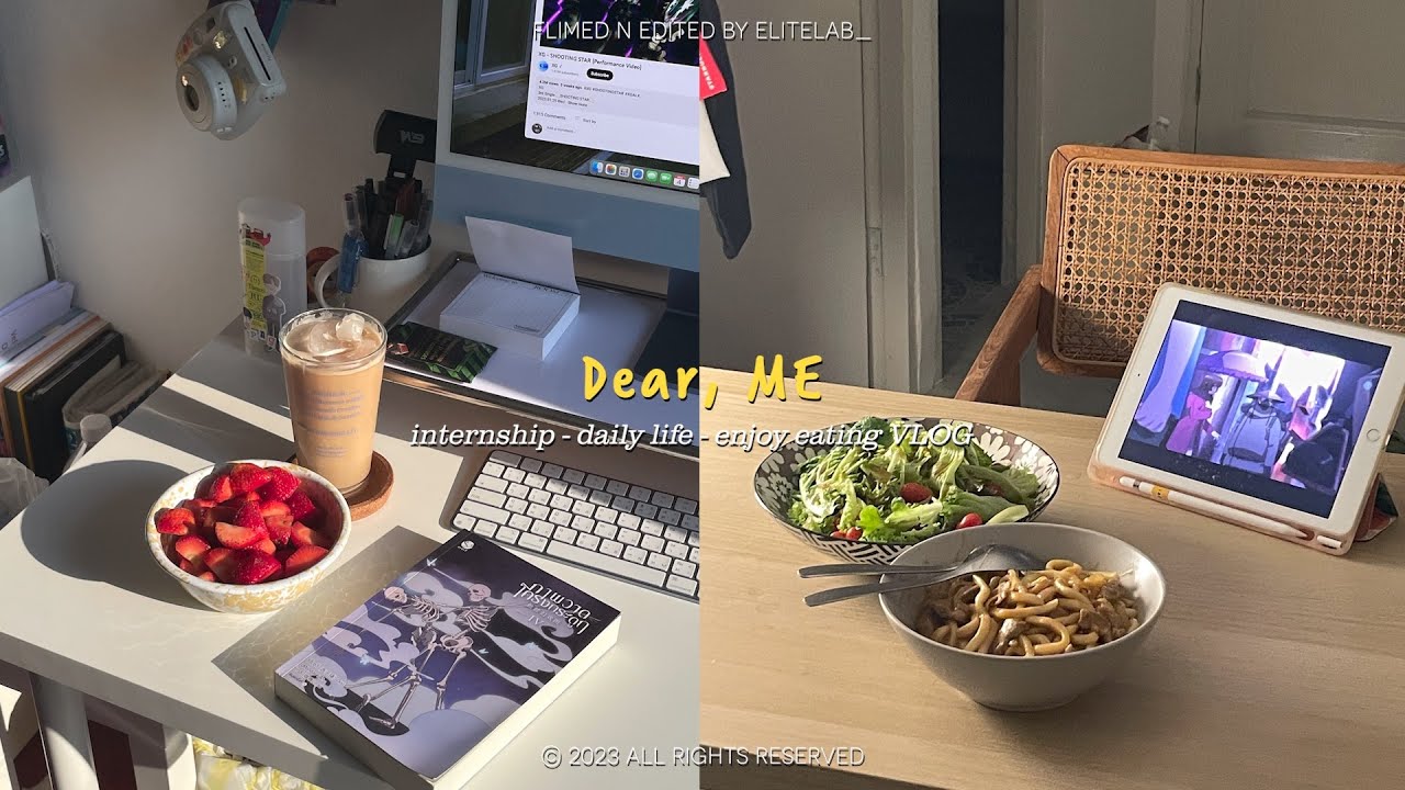 EN/Vlog - 06; Internship part.2, Weekend & Day off, Things that always did after work 👾🖥️ #elitelab_