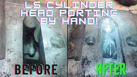 How to port your LS cylinder heads! In your garage by hand! +40cfm!