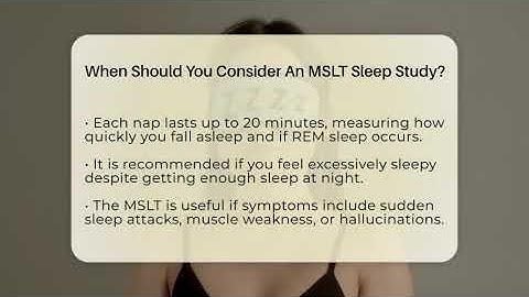When Should You Consider An MSLT Sleep Study? - Sleep Apnea Support Network