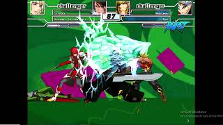 Mugen Battle #4539: Cloud Strife & Squall Leonhart vs Ragna The Bloodedge & Jin Kisaragi