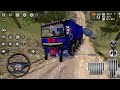 HEAVY 12 WHEELS BHARAT BENZ TRUCK IN EXTREMELY OFF-ROAD | BUS SIMULATOR INDONESIA GAMEPLAY