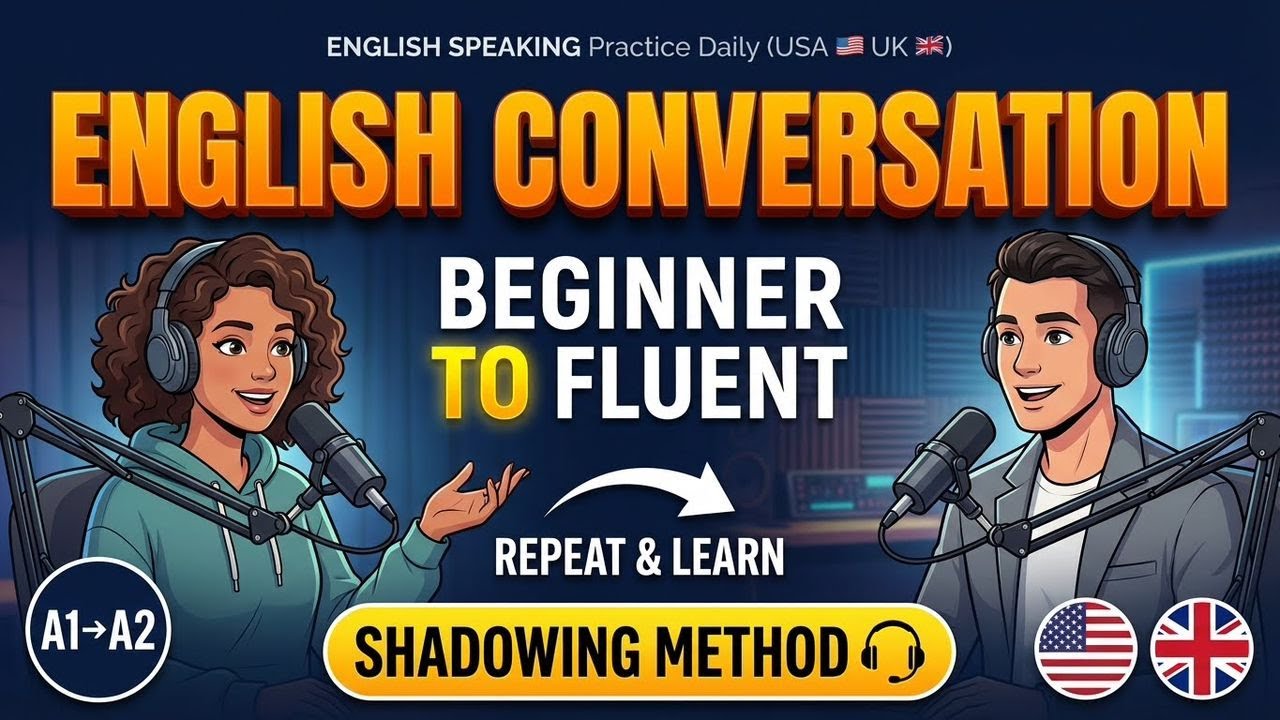 🔴 LIVE - Learn English Speaking 24/7 | Slow English Conversation Practice for Beginners | A1-A2