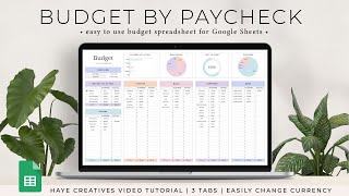 Budget By Paycheck Spreadsheet (UPDATED: Latest spreadsheet & video linked in description)
