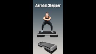 Celebrity Go plus43'' Step Platform Adjustable Aerobic Stair Stepper 4" - 6" - 8" Non-Stick Surface W/Risers Profile