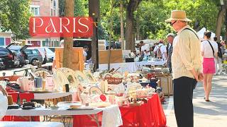 🇫🇷Paris in a Heatwave 🌿 Vanves Flea Market & Ice Cream in the Shade