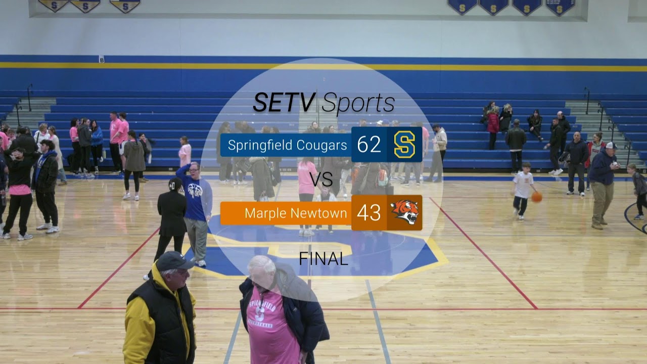 Springfield High School Boys Varsity Basketball vs Marple Newtown - YouTube
