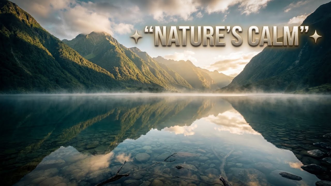 Relaxing Nature Scenery | Beautiful Mountains, Lakes & Peaceful Natural Voice