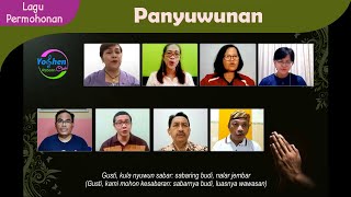 Panyuwunan, Syair: Dr. I. Kuntara Wiryamartana SJ, Komposer: Dimawan Krisnowo Adji