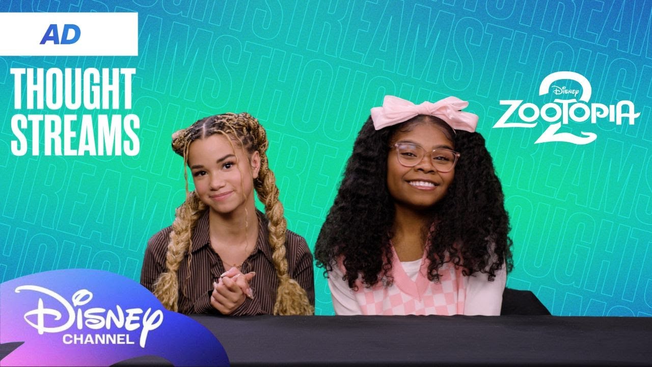 AD | Zootopia 2 Fun with Janice LeAnn Brown & Taylor Cora! 🐰🦊 | Thought Streams | @disneychannel