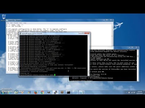 setup Python Django webframework on VirtualBox, Vagrant, and Ubuntu Trusty 64bit