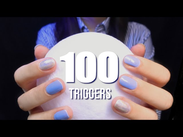 ASMR 100 TRIGGERS IN 3 MINUTES | 3분 100가지 소리 모음 👍 (No Talking)