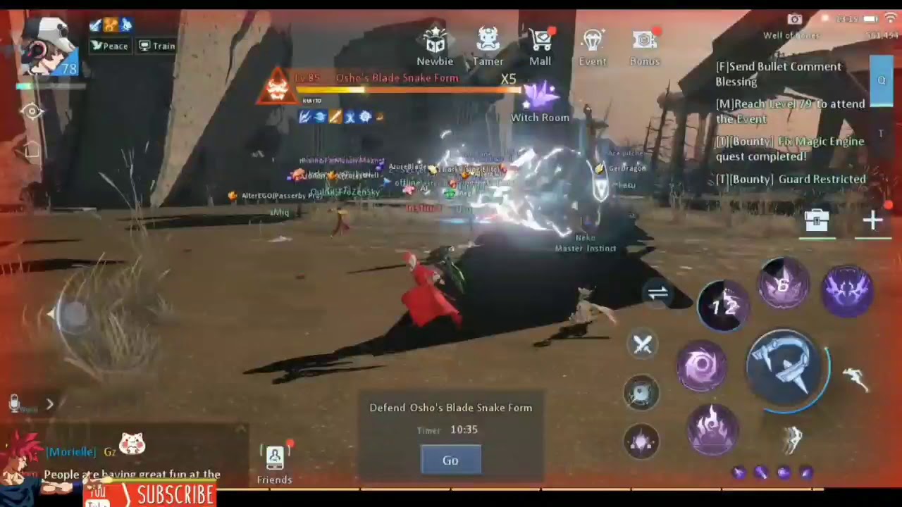 Dragon Raja World Boss Lv 85 in Well Of Bones