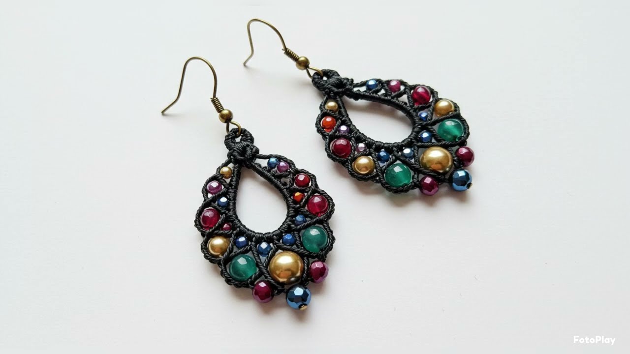 Easy handcrafted earrings for beginners 