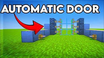 How to Make Automatic Door in Minecraft! 🚪 (MCPE) #MinecraftRedstone
