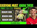 4 X NEW REDEEM CODE! Free 112-113 is coming | Dynamic Fc 