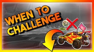 When to Challenge the Ball in Rocket League (Rocket League Defense)