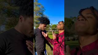 Fight in the park! Fikshun (me) vs CJ! #fight #park #anime