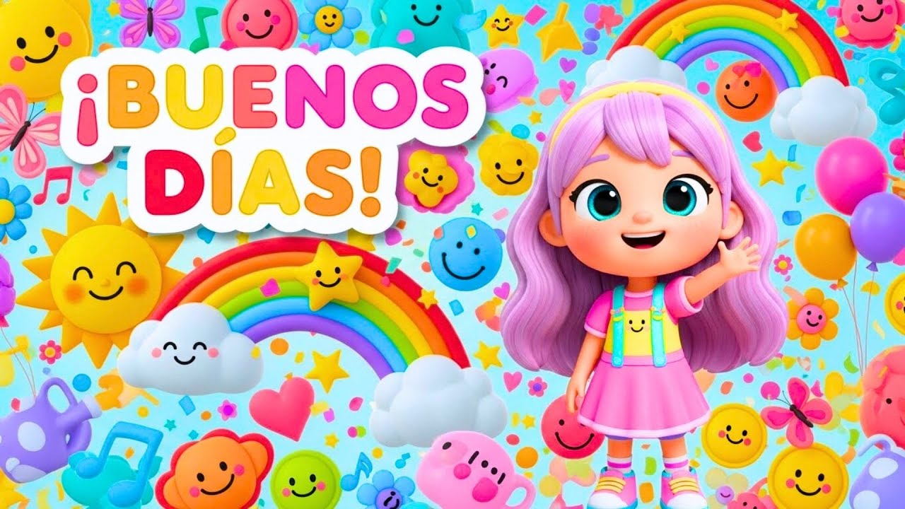 Buenos Días para Niños 🌞 | Canción para Empezar el Día con Alegría y Energía-Cantando con Lisi