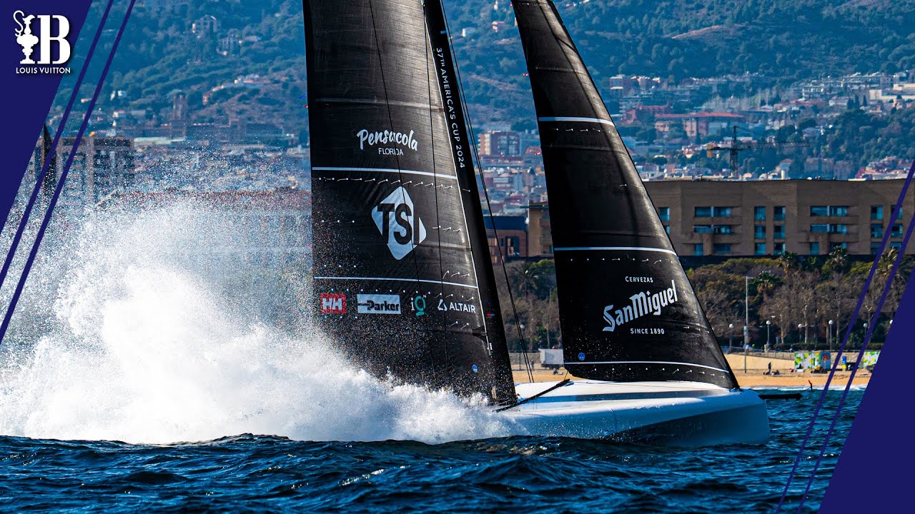 ⁣RACE PACE QUICKENING IN PERFECT BARCELONA | Day Summary - 29th February | America's Cup