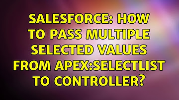 Salesforce: How to pass multiple selected values from apex:selectList to controller?
