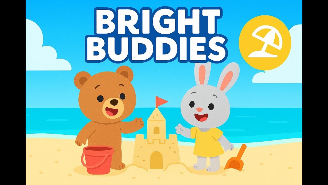 Bright Buddies: The Beach Day Adventure 🏖 | Fun Preschool Cartoon about Teamwork