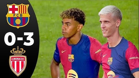 Barcelona   AS Monaco 0 3   All Goals & Highlights