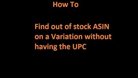 Find Out of Stock ASIN without having UPC ASIN with Keepa Product Finder -Amazon FBA
