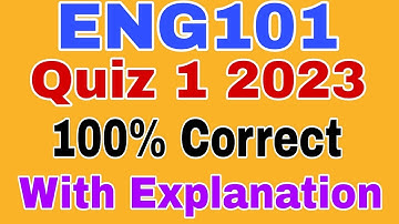 ENG101 Quiz 1 Spring 2023/Eng101 quiz 1 2023/Eng101 quiz 1 solution spring 2023 #spring2023 #eng101